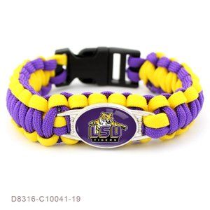 LSU Tigers NCAA Paracord Bracelet NEW